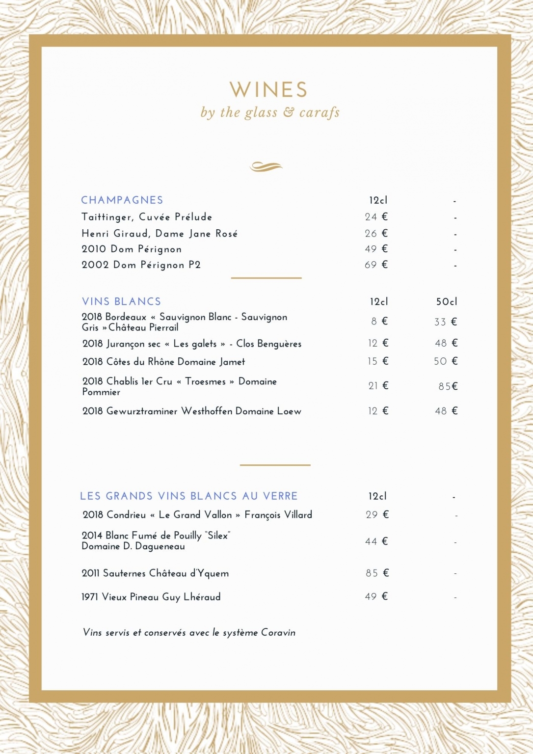 Lunch Menu - L'Arôme
